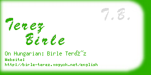 terez birle business card